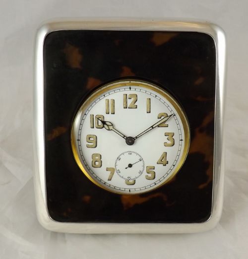 Silver and Tortoiseshell Goliath Watch