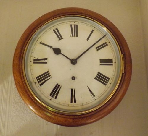 Golden Oak 10" Dial Wall Clock