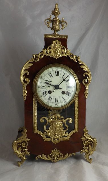 French Tortoiseshell Mantel Clock