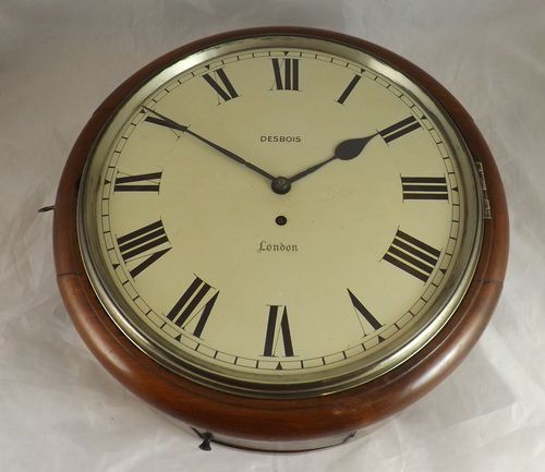 Fusee Dial Clock by Desbois London