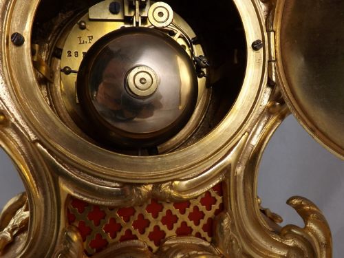 fig 1. French Bronze Ormolu Mantel Clock