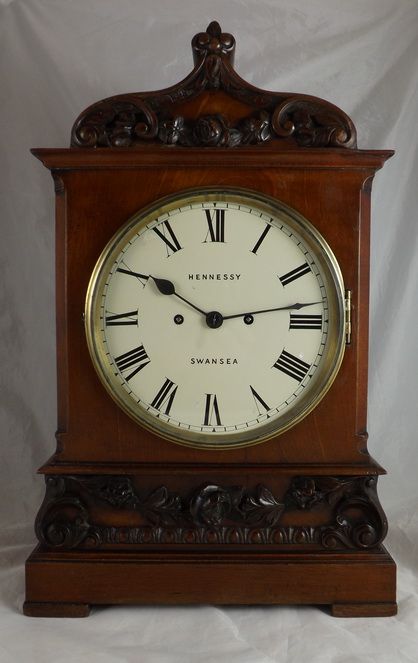 Welsh Fusee Bracket Clock by Hennessy, Swansea