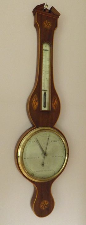 London Georgian Mercury Wheel Barometer