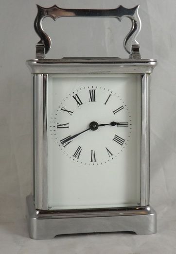 Chrome Plated French Carriage Clock