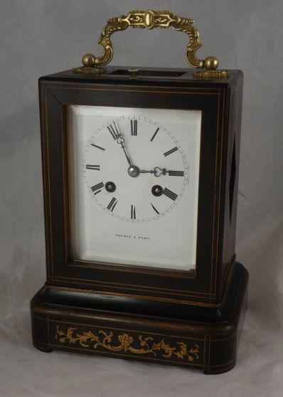 French Marquetry Mantel Clock