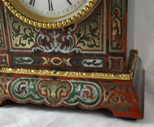 fig 1. French Boulle Tortoiseshell Mantel Clock