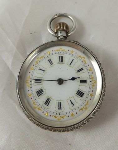 Ladies Silver Pocket Watch