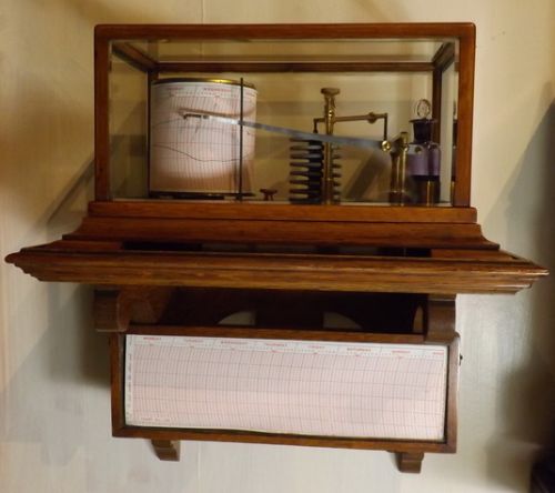 English Barograph with Bracket