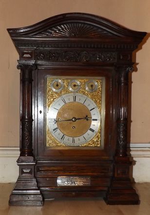 Large Triple Fusee Bell Strike Bracket Clock