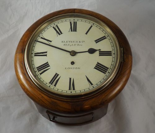Rarer 10" Dial Clock Kleyser, London