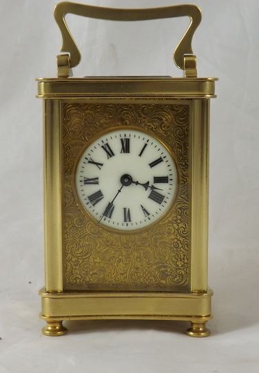 Decorative Engraved Carriage Clock