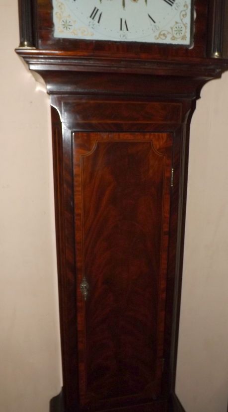 fig 1. Georgian Moon Phase Longcase Clock by Edward Powell of Bristol