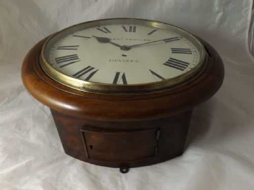 fig 1. English Fusee Dial Clock by Traylen of Devizes