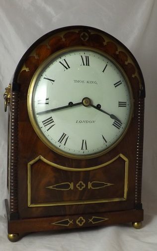 Georgian Mahogany Fusee Bracket Clock