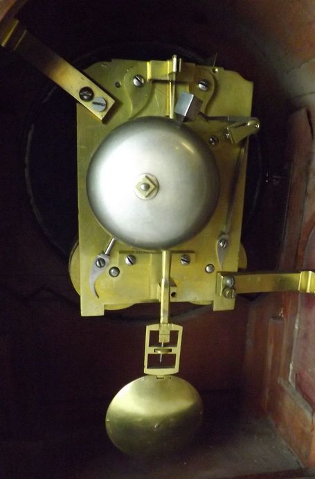fig 1. Georgian Mahogany Fusee Bracket Clock
