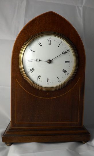 Edwardian Lancet Top Mantel Clock