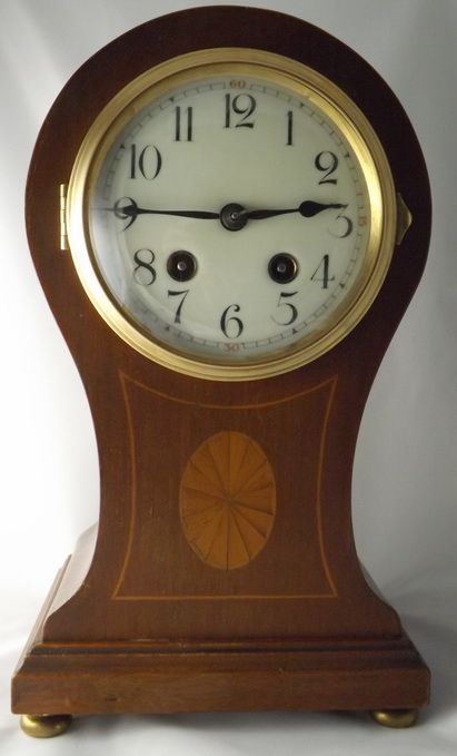 Edwardian Balloon Mantel Clock