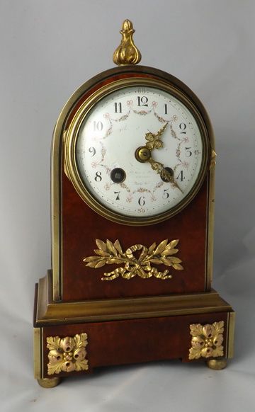 French Tortoiseshell Mantel Clock