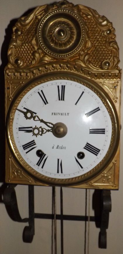 fig 1. French Comptoise Clock by Frinault of Redon