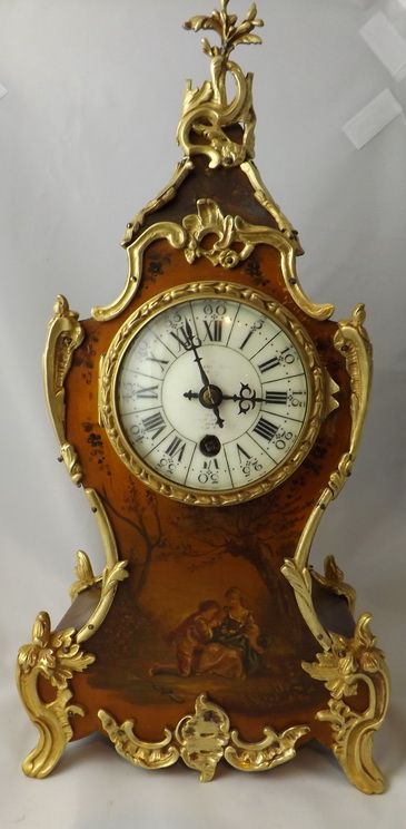 Vernis Martin Mantel Clock