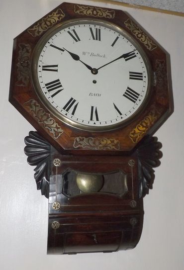 Fusee Dropdial Wall Clock by Bullock of Bath