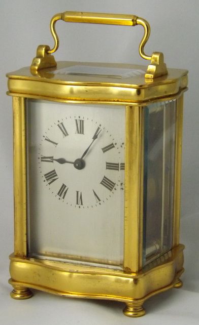 Gilt Cased Douchine French Carriage Clock