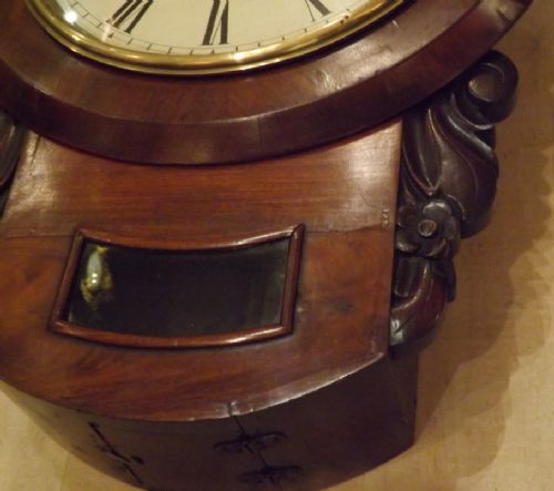 fig 1. Welsh Fusee Drop-dial Clock 