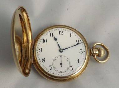 Gents 9 Carat Full Hunter Pocket Watch 1935