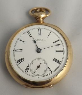 Waltham Gold Plate Pocket Watch