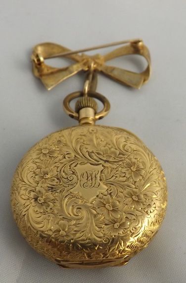 fig 1. 18ct Gold Omega Pocket Watch 