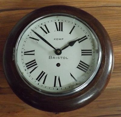 Small 8" Wall Clock Kemp Bristol