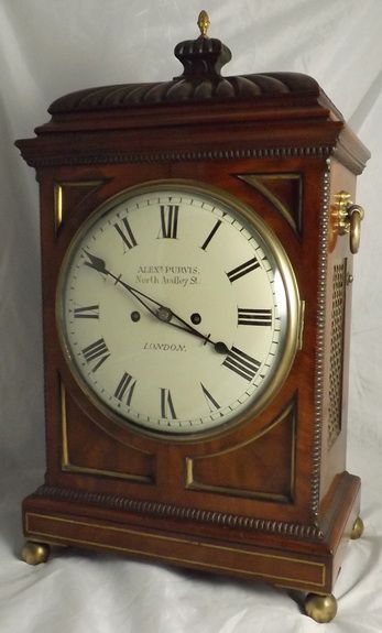 Fine Quality English Fusee Georgian Bracket Clock