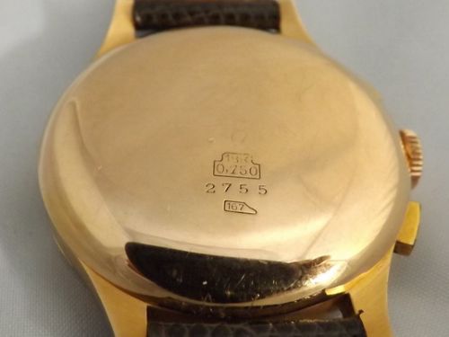 fig 1. Gents 18K Gold Chronograph Wristwatch