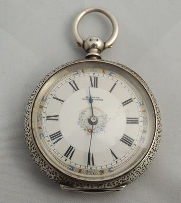 Engraved Ladies Pocket Watch