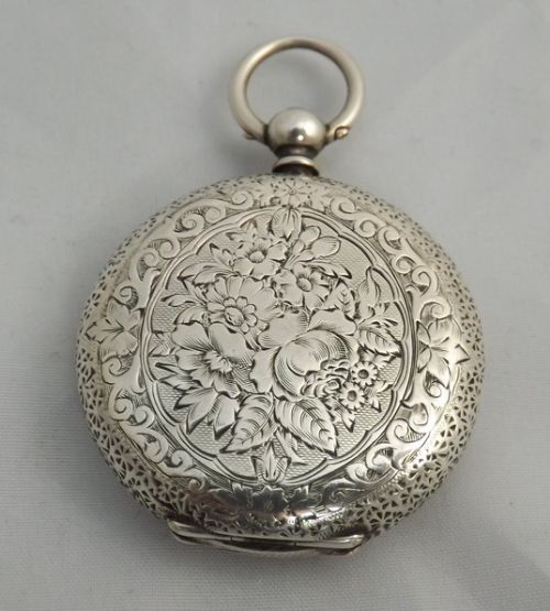fig 1. Engraved Ladies Pocket Watch