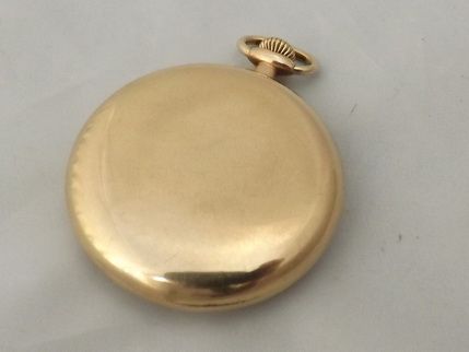 fig 1. Gold Plated Elgin Pocket Watch