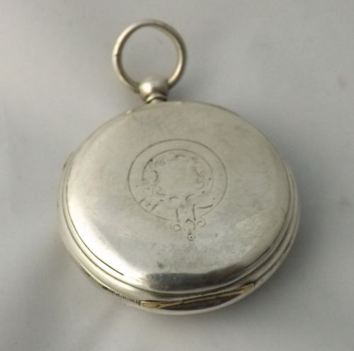 fig 1. Silver Chronograph Pocket Watch
