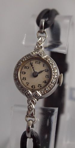 Platinum and Diamond Cocktail Watch