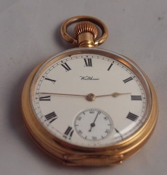 Gold Plated Waltham Pocket Watch