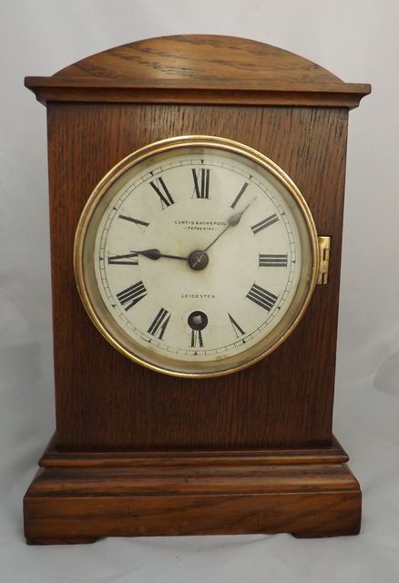 Oak Mantel Clock by Horspool Leicester