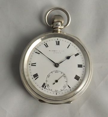 Silver Pocket Watch with Leeds Retailer
