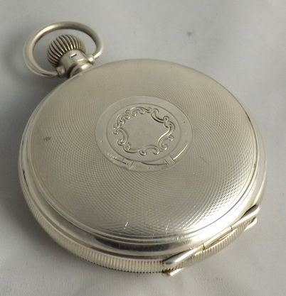 fig 1. Silver Pocket Watch With Leeds Retailer