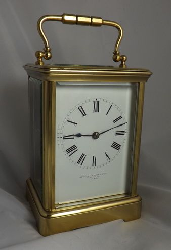 French Brass Striking Carriage Clock