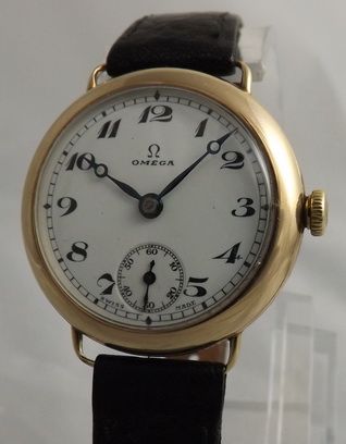 1929 Omega Wristwatch 9k Gold Gents or Ladies Size