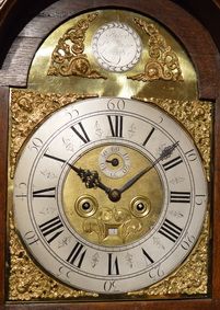fig 1. Early Longcase Clock by Robert Parkinson of Lancaster