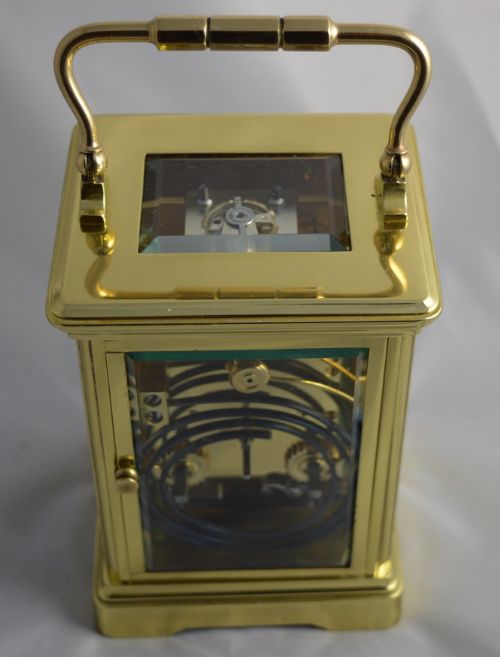 fig 1. Brass Carriage Clock by Mappin & Webb