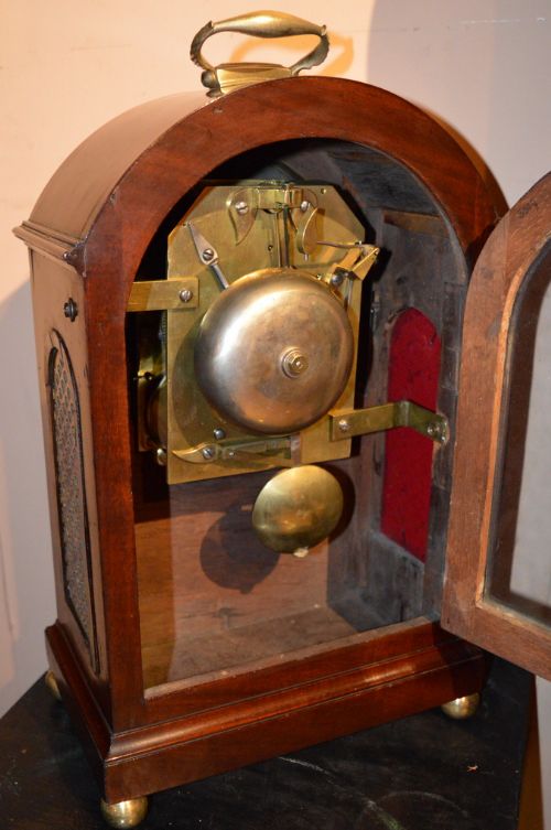 fig 1. J. Blake of Bristol Georgian Fusee Bracket Clock