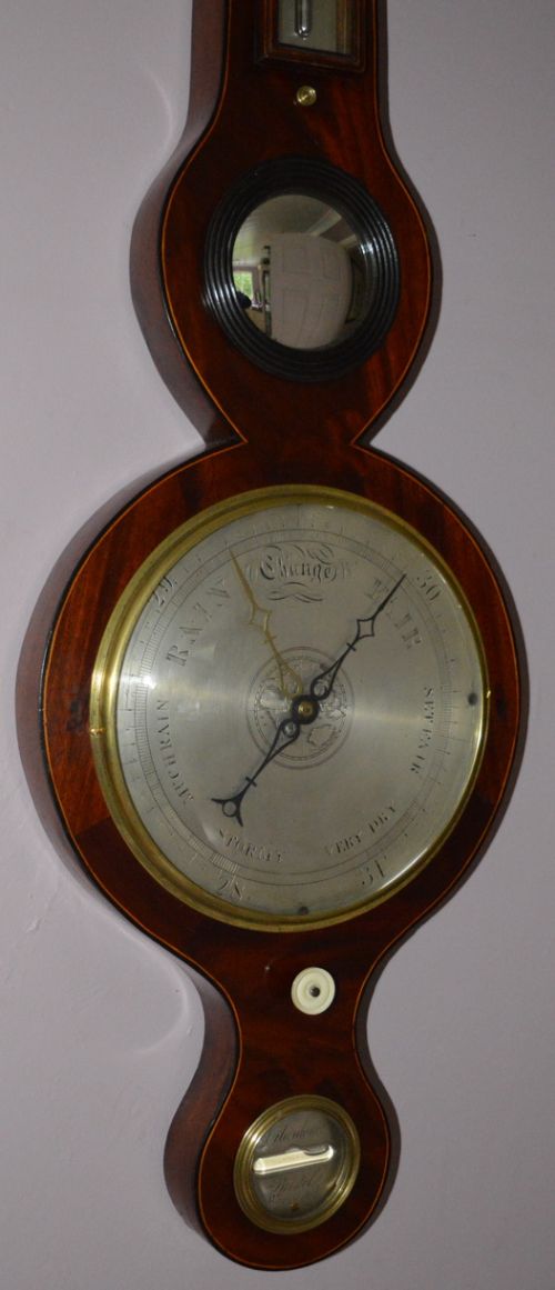 fig 1. Late Georgian Mahogany Barometer Gilardoni Bristol