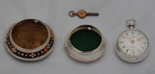 fig 1. Edward Prior of London, Triple Cased Verge Pocket Watch