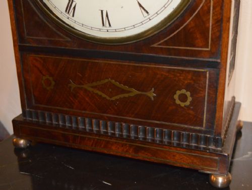 fig 1. Georgian Regency English Twin Fusee Bracket Clock